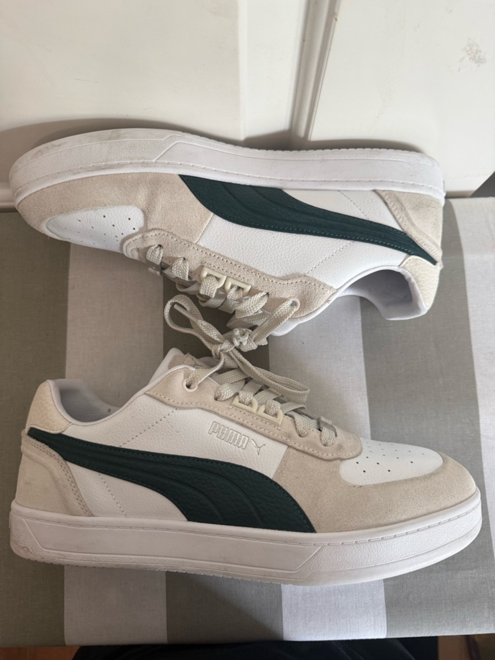 PUMA Caven 2.0 Lux SD Men’s Sneakers in Vapor Gray-Dark Myrtle - Picture 7 of 11